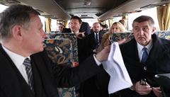 Andrej Babi� na slu�ební cest�.