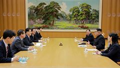 Jde o první setkání Kim ong-una se zástupci Jiní Koreje od konce roku 2011.