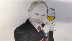 Dti kreslí vdce. Díla nechají organizátoi vyvsit v Kremlu.