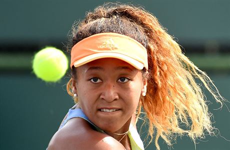 Naomi Ósaková na turnaji v Indian Wells.