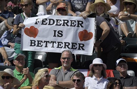 Fanouci Rogera Federera na turnaji v Indian Wells.