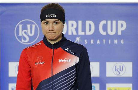 Karolína Erbanová, druhá ve Svtovém poháru rychlobrusla 2017/18 na krátkých...