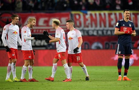 RB Lipsko vs. Bayern Mnichov: domácí radost.