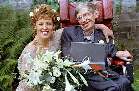 Stephen Hawking s druhou manelkou Elaine.