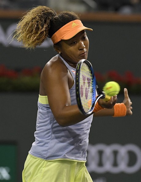 Naomi Ósaková na turnaji v Indian Wells.