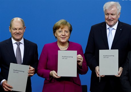 Zástupci nov vzniklé koalice CDU/CSU a SPD.