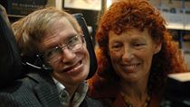 Hawking s manželkou Elaine.