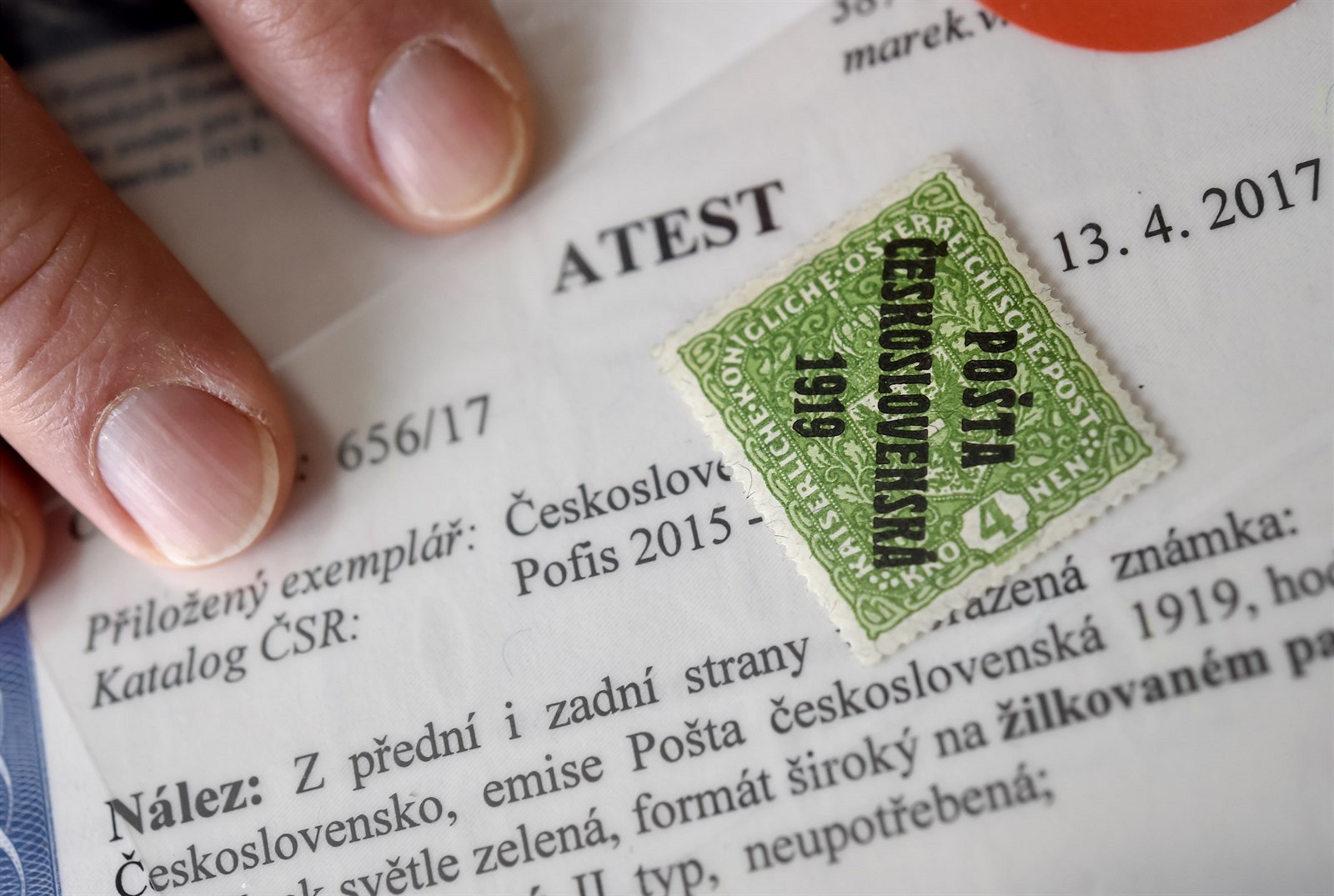 Nejvzácn�j�í �eskoslovenská známka