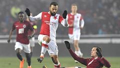 Utkání 21. kola první fotbalové ligy: AC Sparta Praha - SK Slavia Praha. Josef...