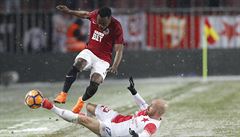 Utkání 21. kola první fotbalové ligy: AC Sparta Praha - SK Slavia Praha. Kanga...