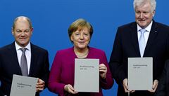 Německo má novou vládu. Zástupci  CDU/CSU a SPD podepsali koaliční smlouvu