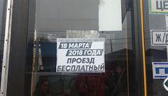 MHD je v den volby v Simferopolu zdarma.