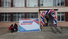 Volby - 11. kola v Simferopolu.