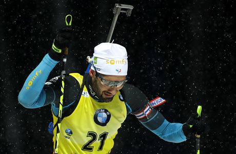 Francouzský biatlonista Martin Fourcade.