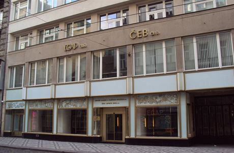 Česká exportní banka ve Vodičkově ulici v Praze.