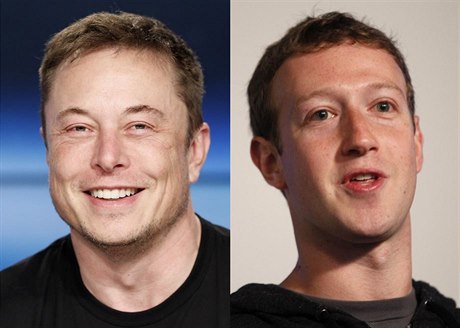 Elon Musk a Mark Zuckerberg.