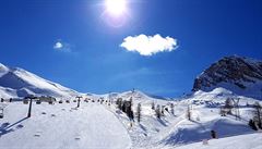 Ski arel Arabba. Lyovn v lednu stejn jako na jae