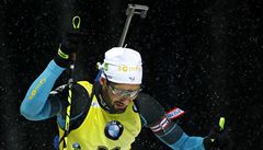 Francouzský biatlonista Martin Fourcade.