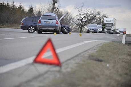 D1 je v jednom ze smr uzavena.