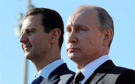 Bashar al- Assad a Vladimir Putin.