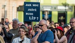 Demonstrace v Hradci Králové.