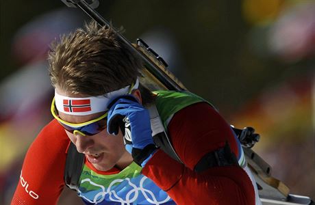 Norský biatlonista Emil Hegle Svendsen.