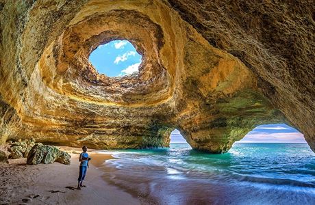 Algarve, Benagil, Portugalsko