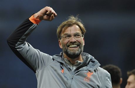 astný kou Liverpoolu Jürgen Klopp po postupu svého týmu do semifinále Ligy...