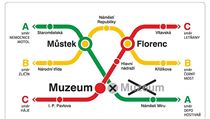 Stanice metra Muzeum na lince A bude o víkendu uzavřena.