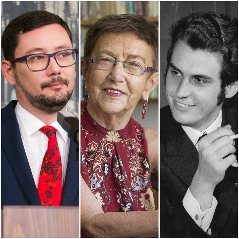 Hradní mluv�í Ji�í Ov�á�ek, sociolo�ka Ji�ina �iklová a prezident Milo� Zeman.