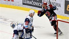 Finále play off hokejové extraligy - 1. zápas: Třinec - Kometa. Vladimír...