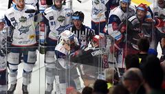 Finále play off hokejové extraligy - 2. zápas: HC Ocelá�i T�inec - HC Kometa...