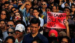 Bhem víkendu se po celé Indii konaly demonstrace, vetn velkých mst jako...