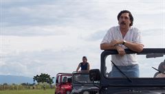 Pablo Escobar (Javier Bardem), nelítostný gangster. Snímek Escobar (2018)....
