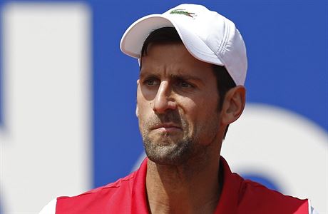 Novak Djokovi na turnaji v Barcelon.
