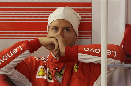 Pilot stáje formule 1 Ferrari, Němec Sebastian Vettel.