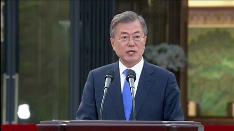 Jihokorejský prezident Mun e-in.