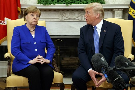 Na debatu mli kancléka Merkelová a prezident Donald Trump kvli nabitému...