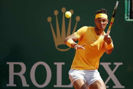 Španělský tenista Rafael Nadal při semifinále turnaje v Monte Carlu