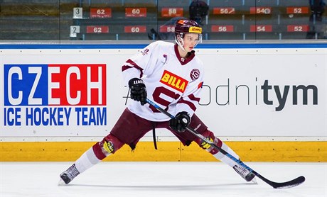 Mladý dánský hokejista Peter Eg Larsen.