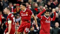 Semifinle Ligy mistr Liverpool vs. AS m: domc slav, Salah se z cty k...