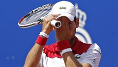 Novak Djokovi na turnaji v Barcelon.