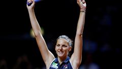Karolína Plíková slaví triumf na turnaji ve Stuttgartu.