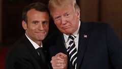 Evropa a USA musí společně čelit výzvám, uvedl Macron