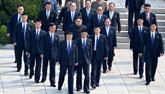 Osobní stráci hlídají Severokorejského vdce Kim ong-una a zbytek delegace.