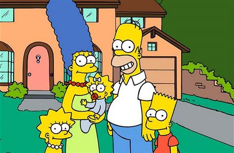 Animovaná rodinka Simpsonových.
