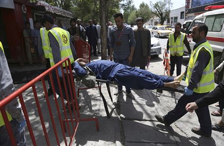 Pondln sebevraedn toky v Afghnistnu 30.4.2018, Kbul.