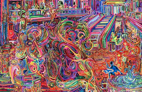 Obraz namalovaný pod vlivem LSD (ilustraní snímek)
