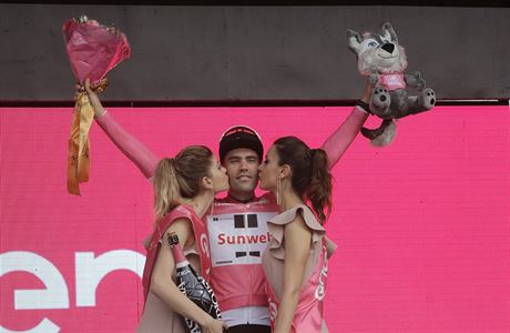Tom Dumoulin po vítzství na asovce Giro d'Italia 2018