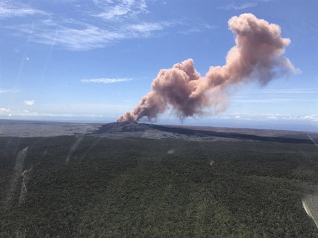 Erupce sopky (ilustraní foto)